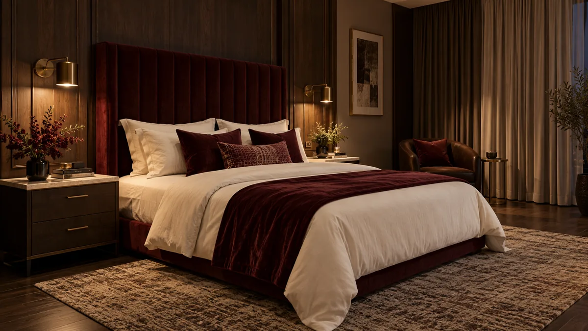 Bordeaux Nights Bedroom