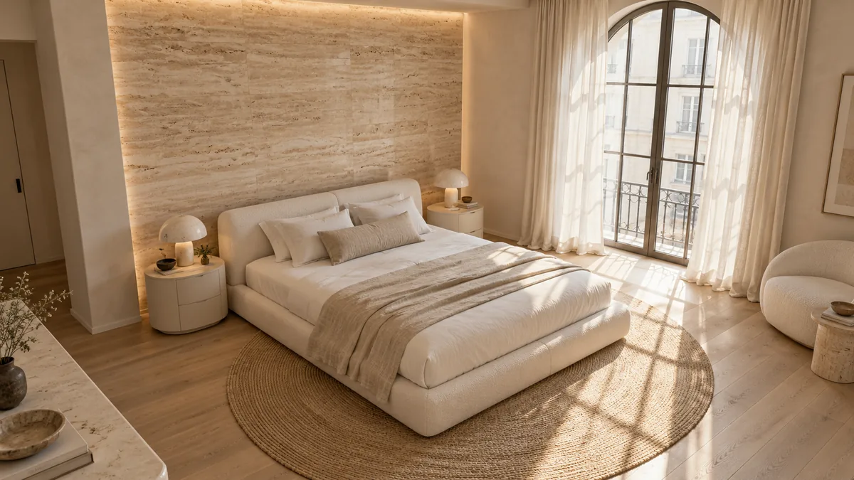 Travertine Hush Bedroom