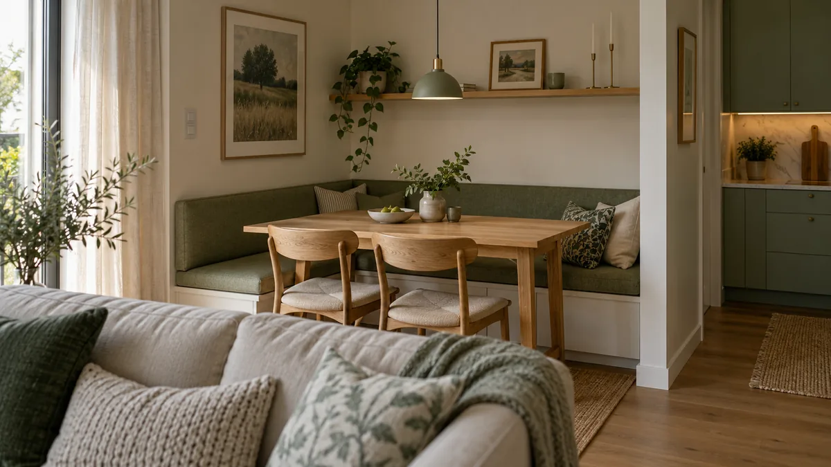Compact Bench Dining Set