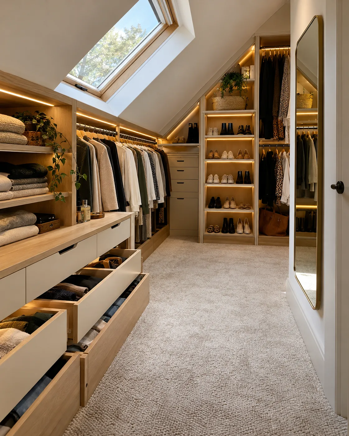 Attic Oak Nook Dressing Room