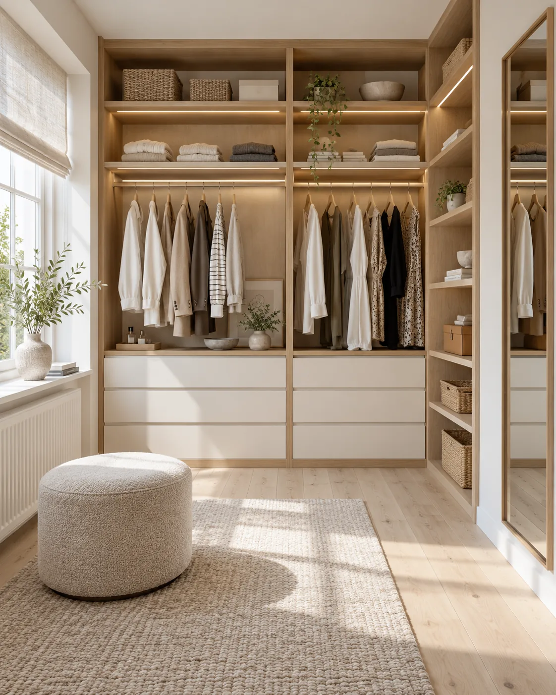 Nordic Oak Closet Dressing Room