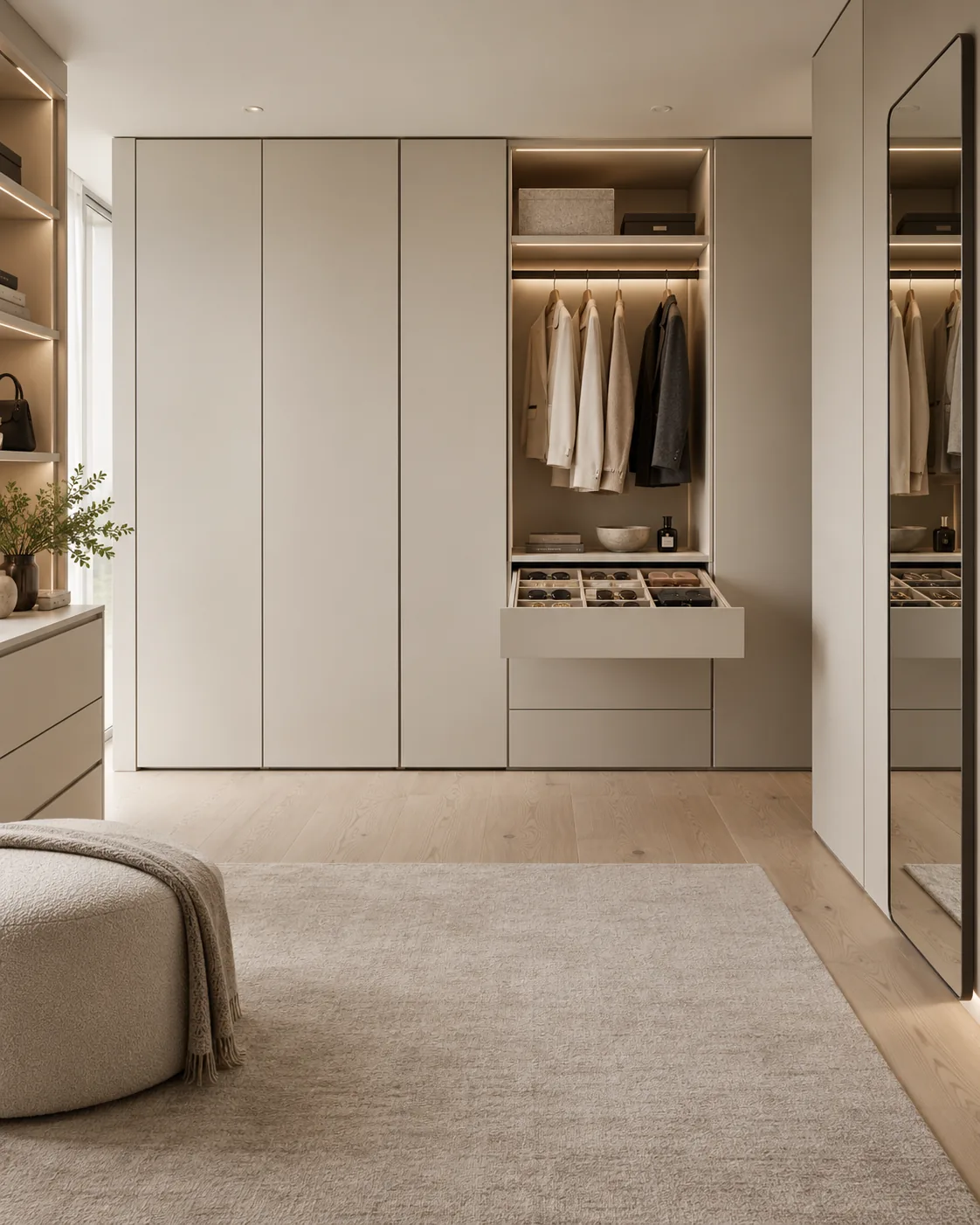 Seamless Linen Closet Dressing Room