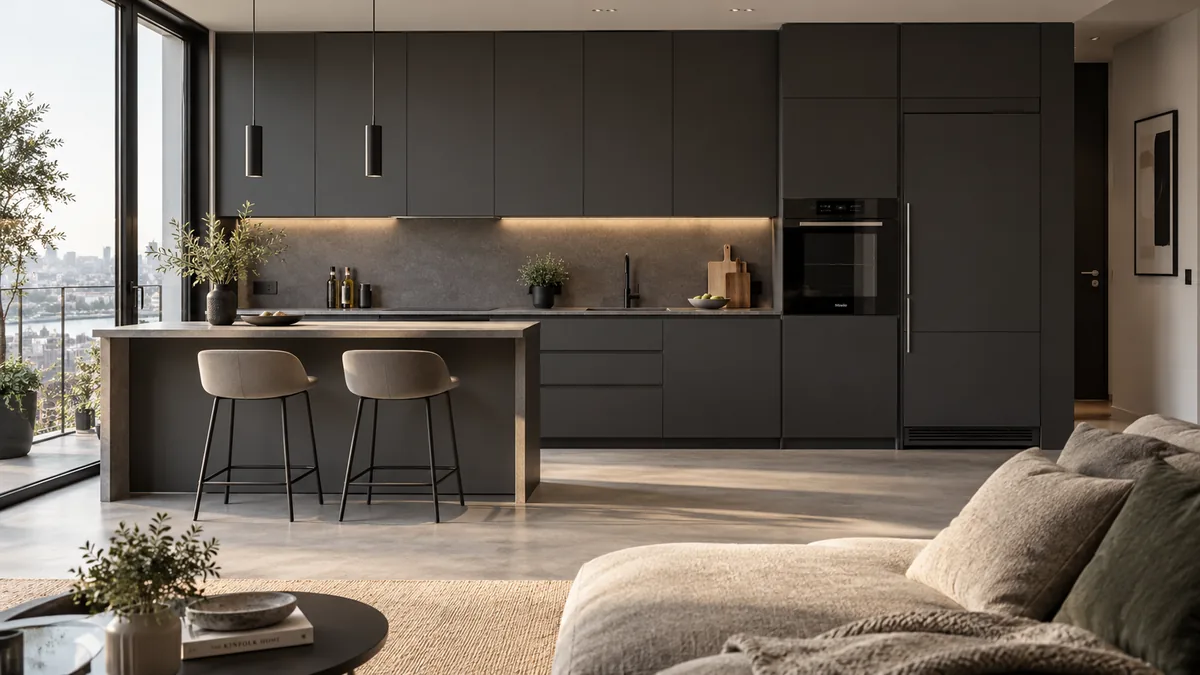 Graphite Line Single-Wall Kitchen