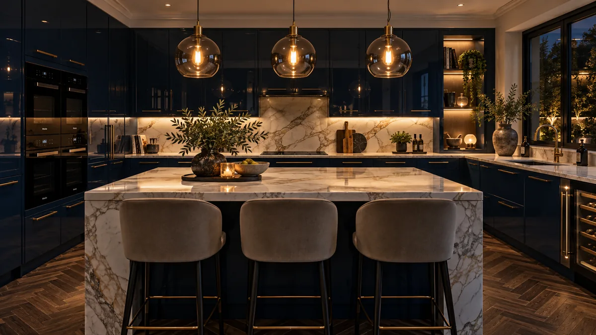 Midnight Chef U-Shaped Kitchen