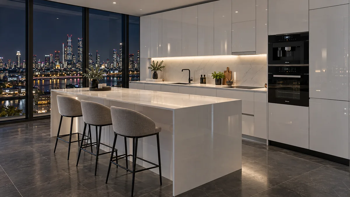 Pearl Gloss High-Gloss Kitchen