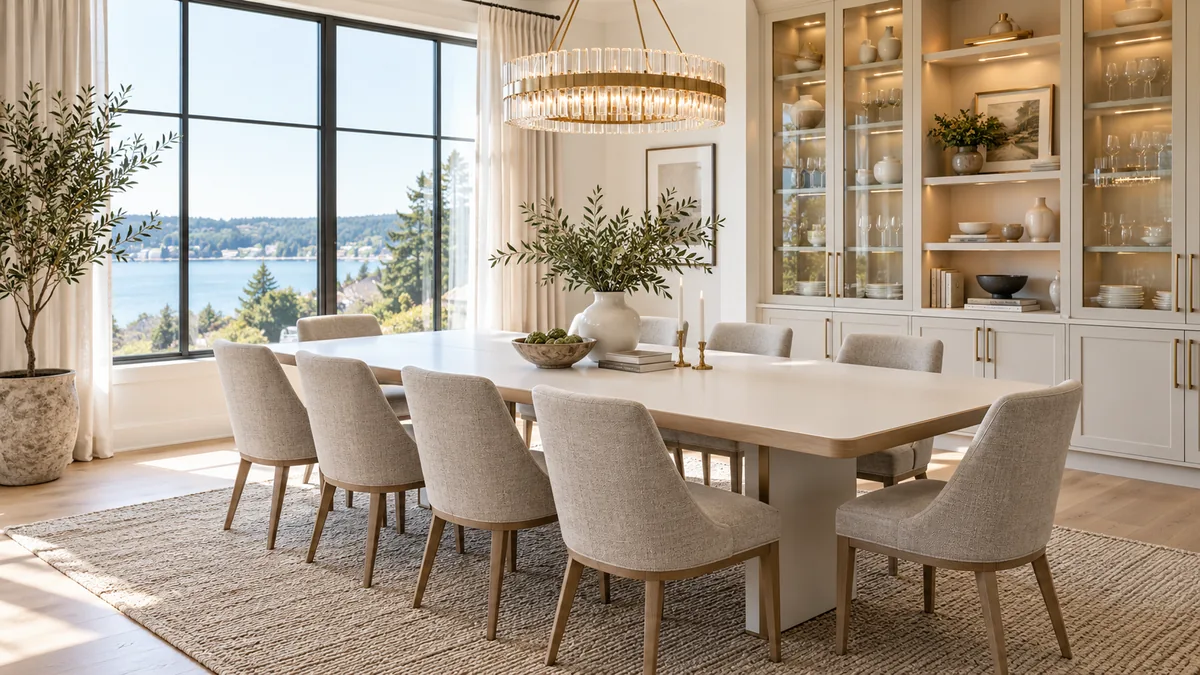 Linen Extend Dining Table Set